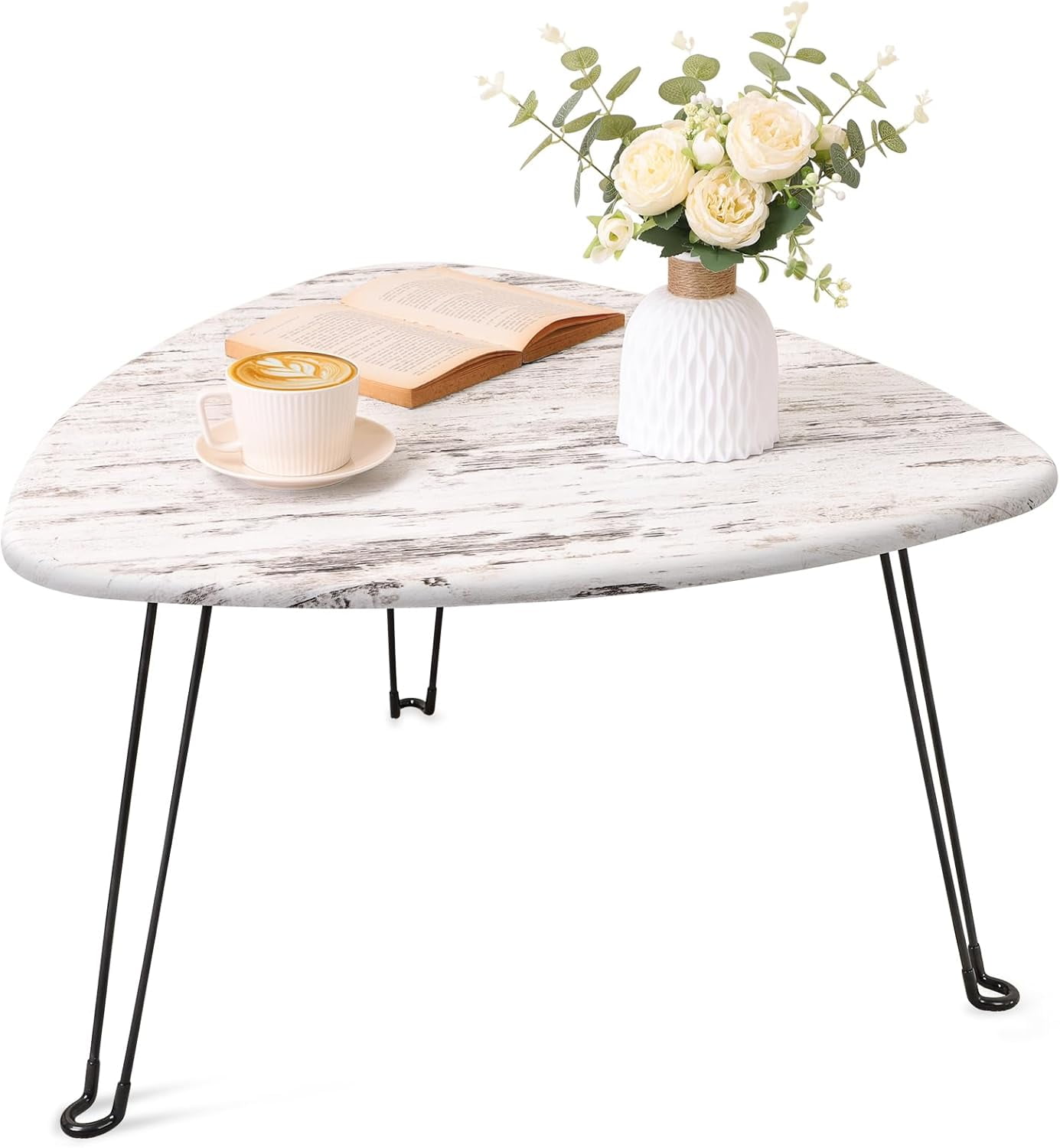 Small Coffee Table Triangular Folding Coffee Table For Small Spaces Photo Inspiration