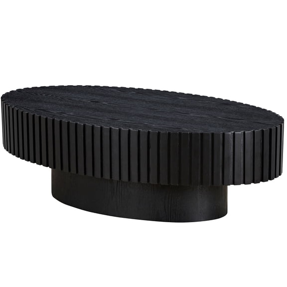 Small Coffee Table with Black MDF Surface / Versatile for Home Decor