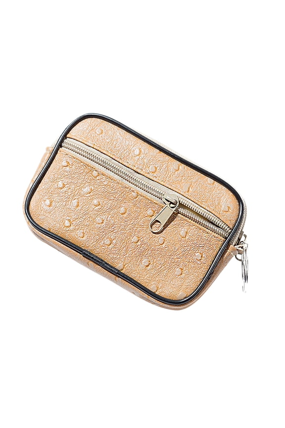 Small Coin Pouch Leather Mini Zipper Change Purse Card Holder Wallet Pocket for Women Men Headset Lipstick