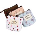 thumbnail image 1 of Small Coin Purse, 4 Pack of Cute Patterns Canvas Coin Purse with Smooth Zip Mini Wallet for Storing Coin, Credit Card, ID Card, Keys, Lipstick, 1 of 8