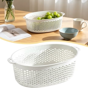 Small Colander Fruit Colander Kitchen Strainer Fruit Strainer Colander For Kitchen Strainers And Colanders Drainer For Food Pasta Strainer Colanders & Food Strainers White
