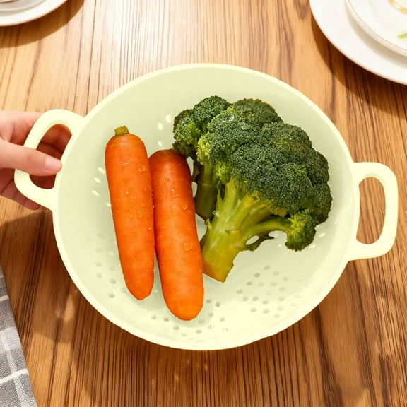 Small Colander Set 7.5in Mini Colander Plastic Food Strainer With Double Handles For Fruits Vegetables Pasta