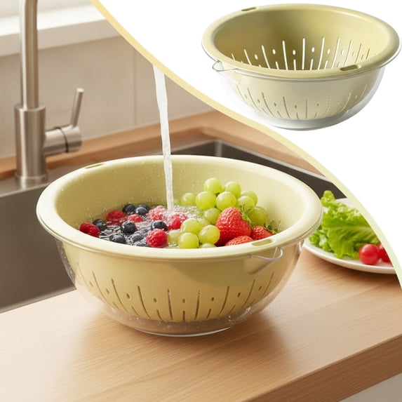 Small Colander Strainer Small Colander Berry Strainer Mini Colander Colander For Kitchen Colanders & Food Strainers Fruit Colander Pasta Strainer Kitchen Strainer Green