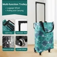 thumbnail image 1 of Small Collapsible Shopping Cart with Wheels,Portable Grocery Trolley Tote Bag Telescoping Cart, 1 of 5