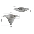 thumbnail image 1 of Small Collapsible Silicone Funnel - Food Grade, BPA Free, Dishwasher Safe - Ideal for Oil and Liquid Bottles, Gray, 1 of 2