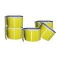 thumbnail image 1 of Small Color-Coding Sticker Roll 1.57" x 0.75", 5 Rolls- 2500-Pack,  Rectangular Organizing Labels 40mmx19mm (Yellow) by Royal Green, 1 of 6