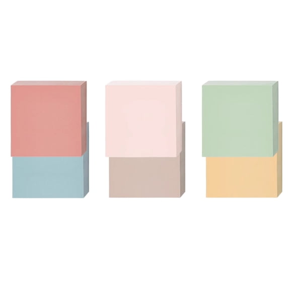 Small Colored Notes Paper 3x3Inch Unllined Self Adheive Note Small Notepads