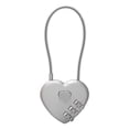 thumbnail image 1 of Small Combination Lock,3 Digit Heart-Shaped Combination Locks,Waterproof Locker Locks,Secure Outdoor Padlock For Luggage,Suitcase,Gym Locker,Cabinets,Storage Box,Fence & Gate(3.54x1.57")(Grey), 1 of 9
