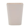 thumbnail image 1 of Small Commercial Wastebasket Trash Container, 2QT/1.7 GAL, Plastic Multi-Purpose Stackable Trash Can for Bedroom/Bathroom/Office/Kitchen, Fits Under Desk/Sink/Cabinet(Khaki,7.5x7x9"), 1 of 4
