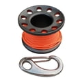 thumbnail image 1 of Small Compact Finger Spool, Scuba Diving Reel Line Holder & Stainless Steel Spring Hook Gear Equipment - Select Colors Gray, 1 of 10