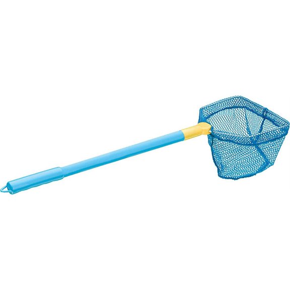 Small & Compact Floating Fishing Net with Flexible Handle, High Strength Plastic, 18" Handle, 8" Mesh Bag Depth, Fishing Gear and Accessories