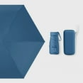 thumbnail image 1 of Small Compact Travel Umbrella by KLOY2K - Mini Size with Case, Lightweight for Purse, Tiny Pocket Parasol, Sun Protection for Women & Girls,Dark blue,One Size, 1 of 9