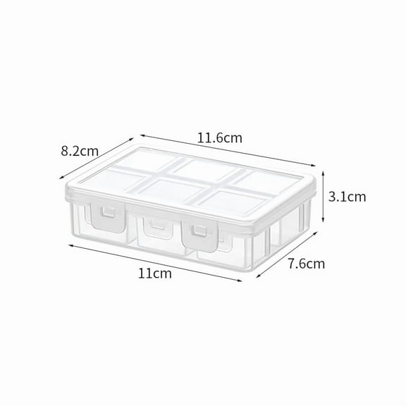 Small Compartment Medicine Storage Box, Sealed Large Capacity Pill Storage Box, Dust-proof Jewelry Storage Box