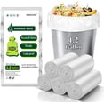 thumbnail image 1 of Small Compostable Trash Bags - 1.2 Gallon Biodegradable Mini Garbage Bags Unscented, Tear-Resistant, Bulk 200 Count, Strong and Thick, Eco-Friendly Car and Kitchen Waste Basket Liners, 1 of 12