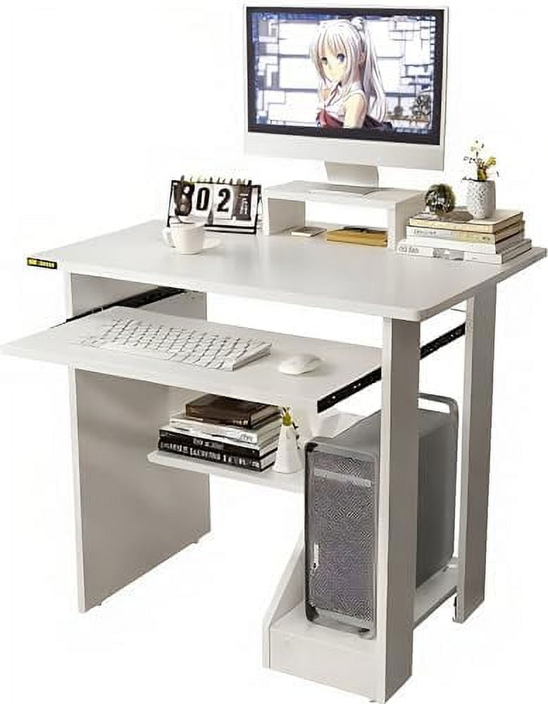 Small Computer Desk for Home Office Compact Desktop PC and Laptop