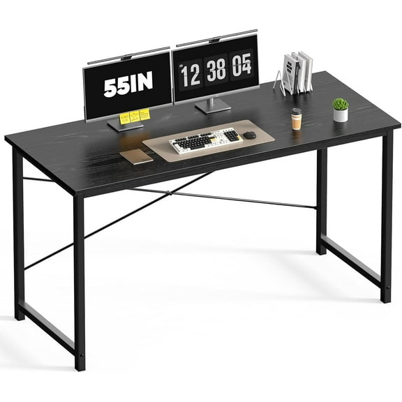 Small Computer Desk Writing Gaming Study Work Desks for Bedroom Home Office with Metal Frame Simple Modern PC Table Workstation