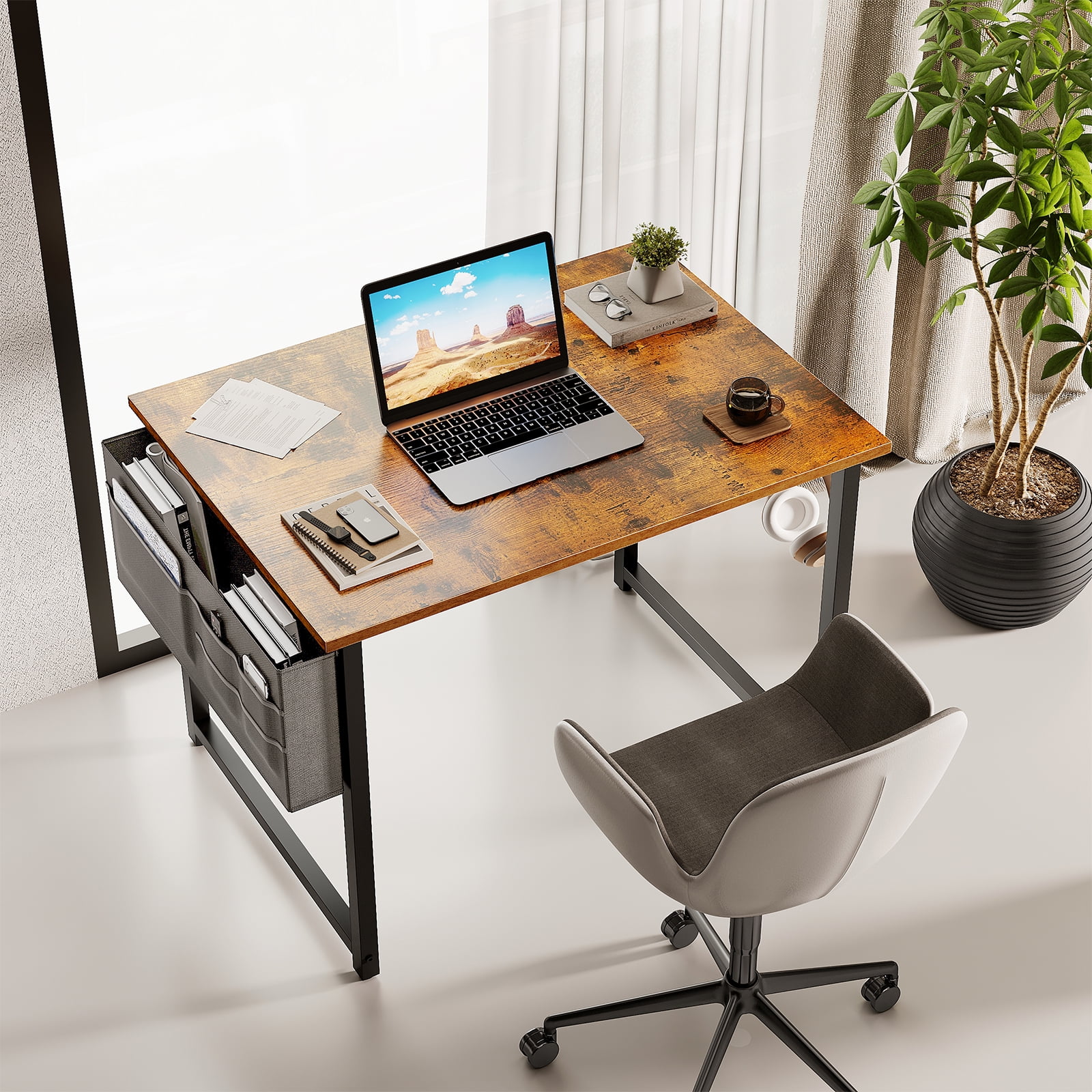 Computer Writing Desk, School Student Desk, Home Office Desk For Small  Space, Study Kids Desk With Headphone Hook 