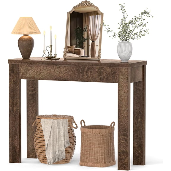 Small Console Table for Entryway, 32" Farmhouse Narrow Sofa Table