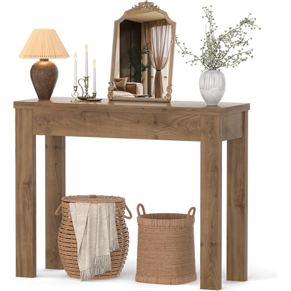 Small Console Table for Entryway, 32" Farmhouse Narrow Sofa Table