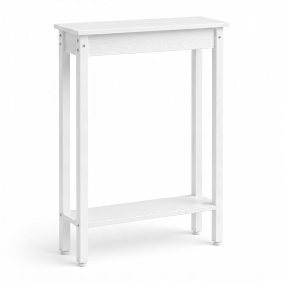Small Console Table with Shelf Little Narrow Entryway Table Skinny Thin High Tall Display Stand for Entry Hall Hallway, Foyer