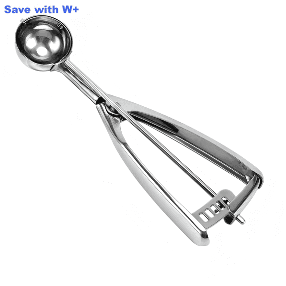 Cookie Scoop 1 Tablespoon, 18/8 Stainless Steel Cookie Dough Scoop for Ice Cream, Melon Baller & Meatball