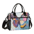 thumbnail image 1 of Small Cooler Bag Lunch Bag Portable Meal Bag Work Meal Bag Outdoor Meal Bag Travel Meal Bag Picnic Meal Bag Going Out Meal Bag Cool Colorful Butterflies, 1 of 6