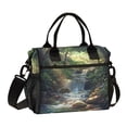 thumbnail image 1 of Small Cooler Bag Lunch Bag Portable Meal Bag Work Meal Bag Outdoor Meal Bag Travel Meal Bag Picnic Meal Bag Going Out Meal Bag Beautiful Green Stream, 1 of 6