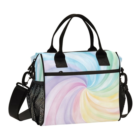 Small Cooler Bag Lunch Bag Portable Meal Bag Work Meal Bag Outdoor Meal Bag Travel Meal Bag Picnic Meal Bag Going Out Meal Bag Beautiful Vortex