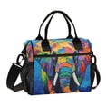 thumbnail image 1 of Small Cooler Bag Lunch Bag Portable Meal Bag Work Meal Bag Outdoor Meal Bag Travel Meal Bag Picnic Meal Bag Going Out Meal Bag Rainbow Cute Elephant, 1 of 6