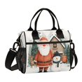 thumbnail image 1 of Small Cooler Bag Lunch Bag Portable Meal Bag Work Meal Bag Outdoor Meal Bag Travel Meal Bag Picnic Meal Bag Going Out Meal Bag Santa Claus Beautiful, 1 of 6