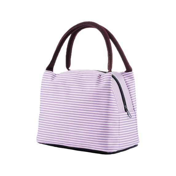Small Cooler Bag Machine Washable Lunch Bag Small Lunch Box For Women Multi-Functional Cooler Bag For Office Cooler Pouch Reusable Insulated Lunch Box Food Bag For Work Purple