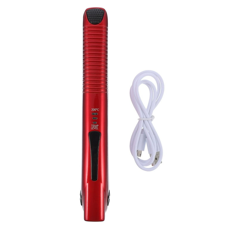 Small Cordless Hair Straightener Rechargeable Battery Operated Hair Curler