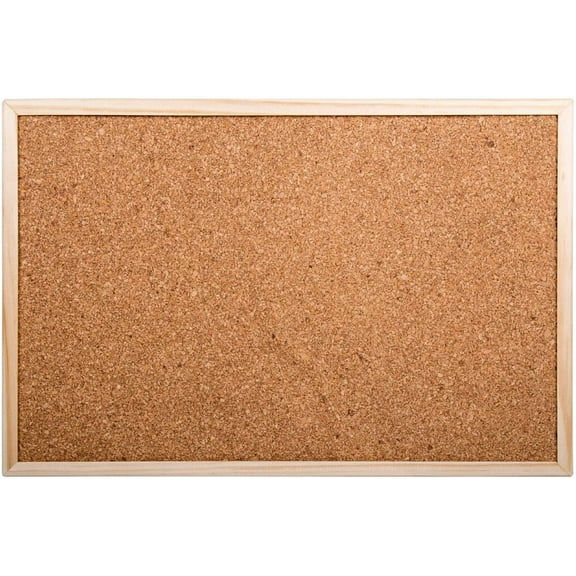 Small Cork Bulletin Board With Wooden Frame, 12 X 16 Inches Perfect For Home Office Decor, Home School Message Board Or Vision Board