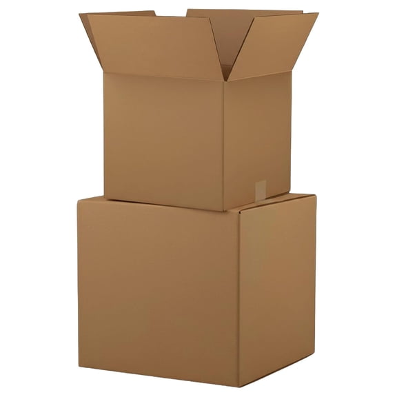 Small Corrugated Cardboard Boxes 8 x 8 x 8 Inch Cube Shape Mailing Boxes Single Wall Sturdy Packaging Containers for Shipping Storage Moving Organization Home Office Warehouse Use 25 Pack