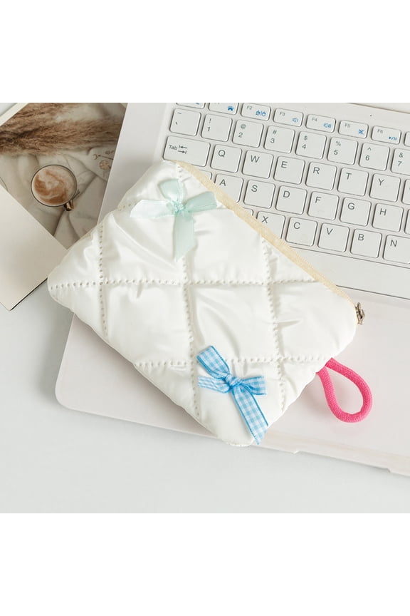 Small Cosmetic Bag, Portable Waterproof Makeup Organizer Pouch, Lightweight Coin Purse and Earphone Bag for Women, Travel, Daily Carry, Handbag Organizer and Multi Scene Storage