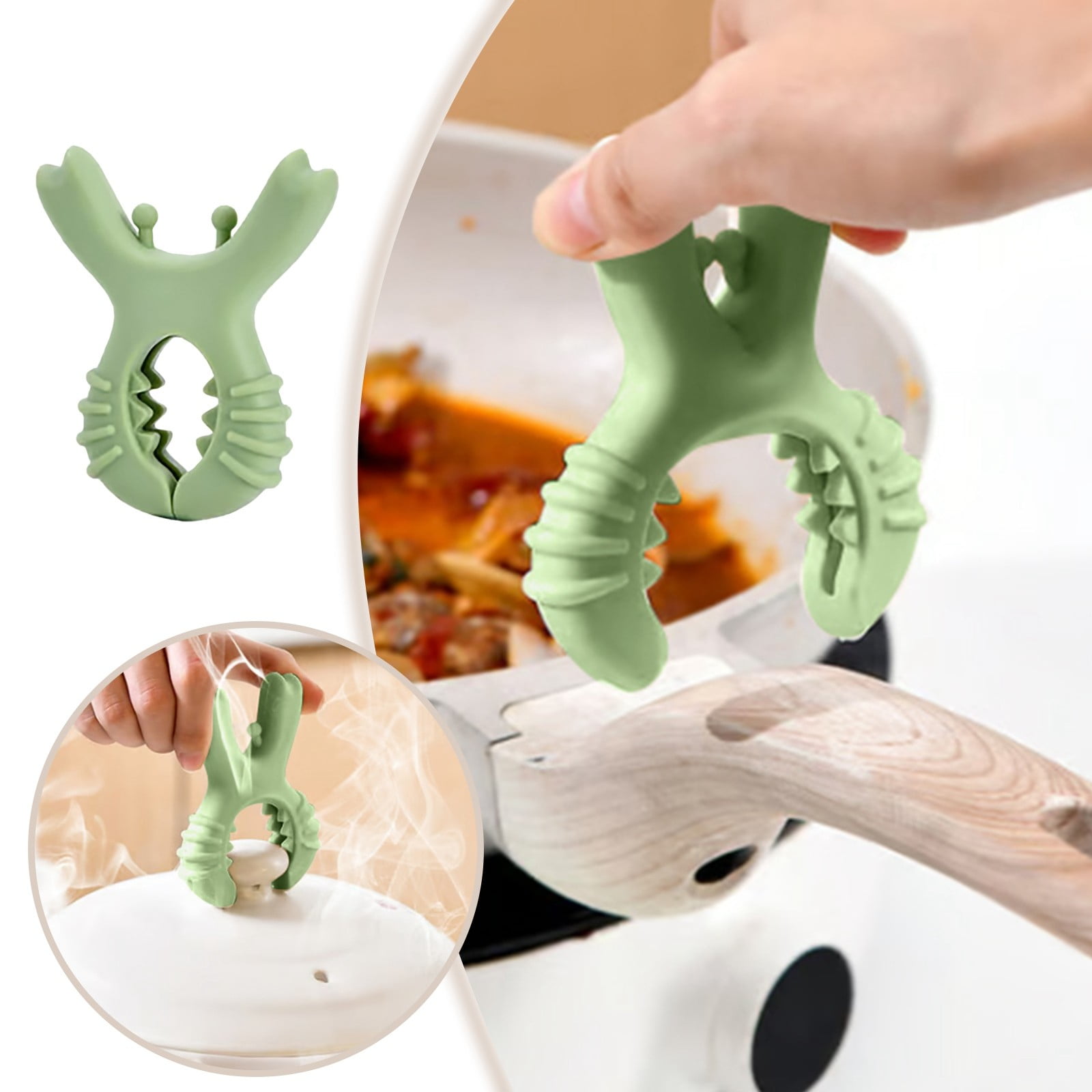 Small Crab Spatula Rack Silicone Household Kitchen Rack Stove Overflow ...
