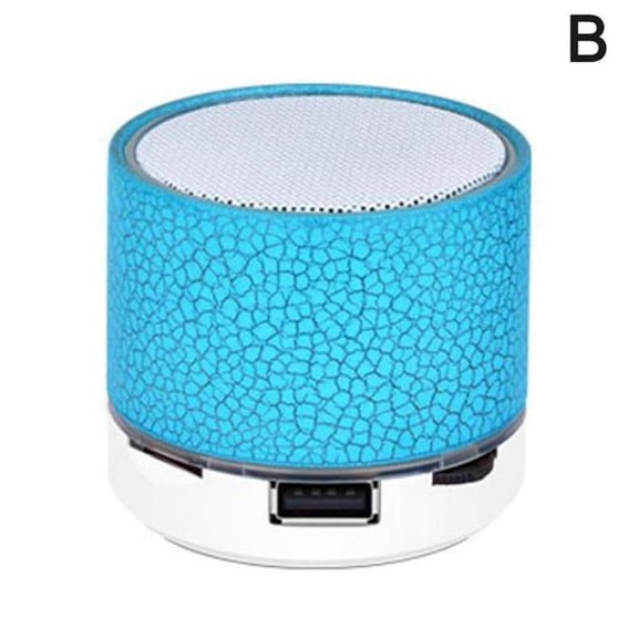 Small Crack Bluetooth Speaker Round Shape Led