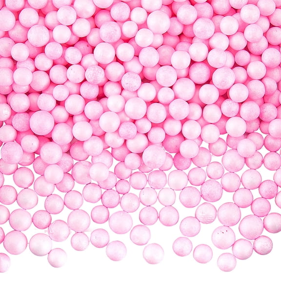 Small Craft Foam Balls Round for DIY Wedding Holiday Crafts Making Gift Box Filler Pearl Pink 5~10mm 900pcs/set 2 sets DIY
