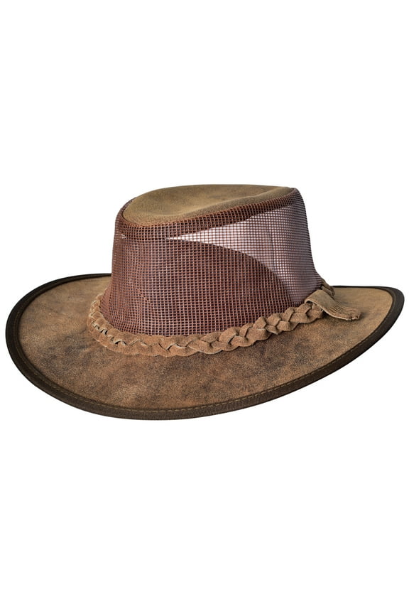 Small Crazy Horse Cow Suede Tan Cowboy Hat Hilason