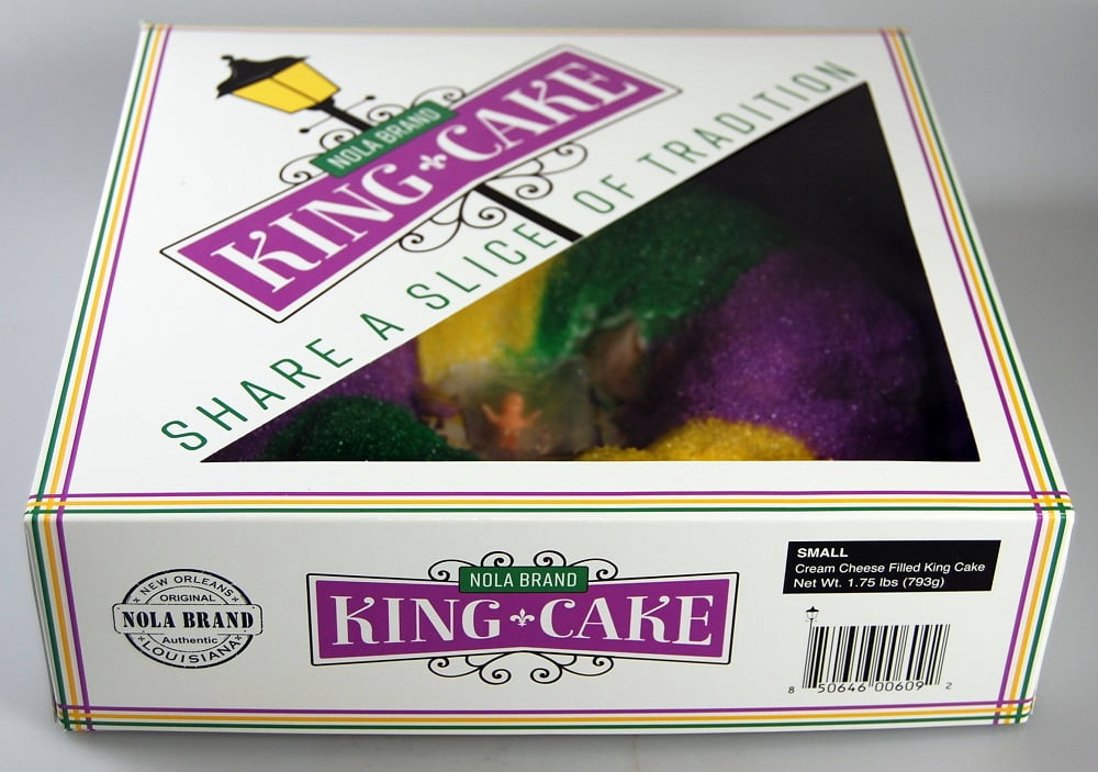 Small Cream Cheese Filed King Cake, 1.75lbs