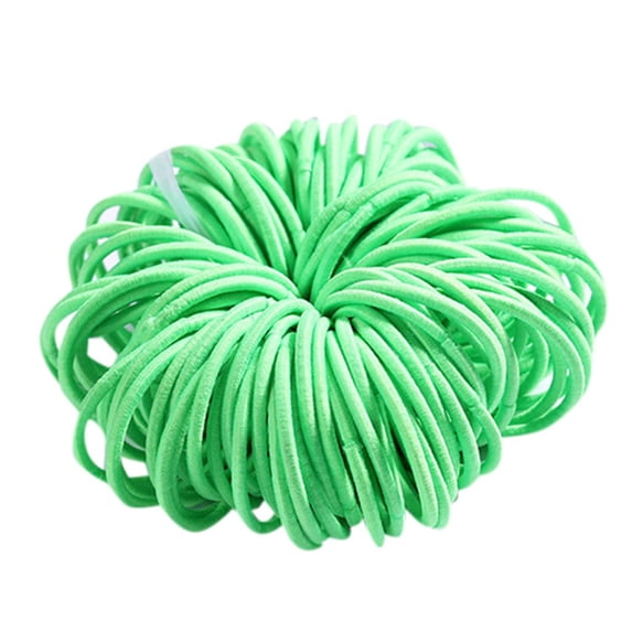 Small No Crease Baby Hair Ties Nylon Non-Harm Rubber Color Rope Jewelry Elastic Hair Ponytail Holder Hair Accessories for Baby Girls Infants Toddlers Kids by Awwp Green One Size