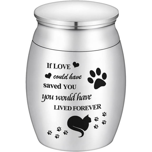Small Cremation Urns for Pet Ashes Mini Cat Paw Keepsake Urn 1.57" Small Ashes Urns Mini Urn for Cat Ashes Holder Tiny Urn for Ashes Keepsake Urns Memorial Ashes Holder