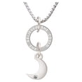 thumbnail image 1 of Small Crescent Moon - She Believed Eternity Ring Necklace, 1 of 1