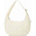 thumbnail image 1 of Small Crescent Puffer Purse Shoulder Bag for Women Nylon Quilted Purses Bag Adjustable Shoulder Strap Puffy bag, 1 of 14