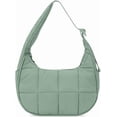 thumbnail image 1 of Small Crescent Puffer Purse Shoulder Bag for Women Nylon Quilted Purses Bag Adjustable Shoulder Strap Puffy bag, 1 of 14