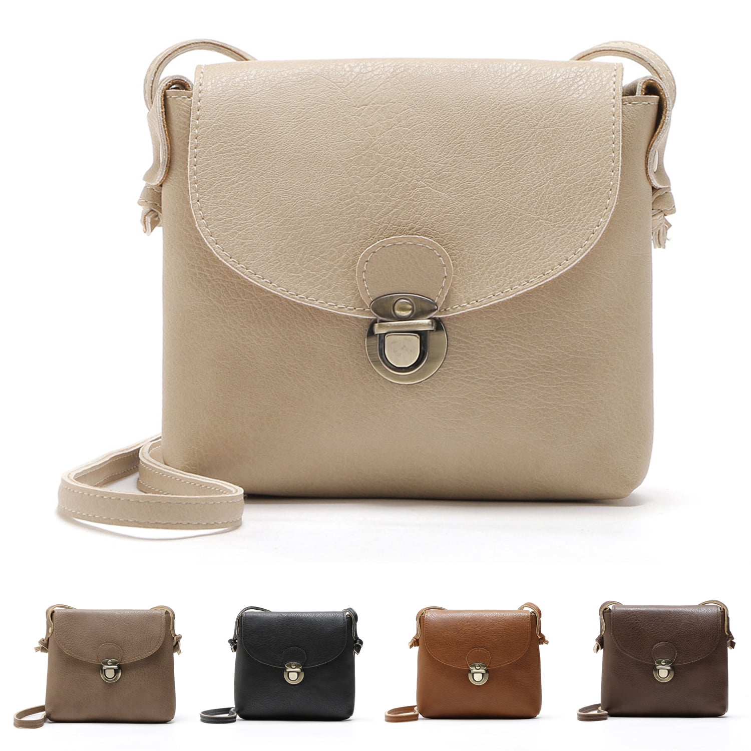 Vegan Leather Small Cross Body Bag for Women Mini Ladies Handbag ...