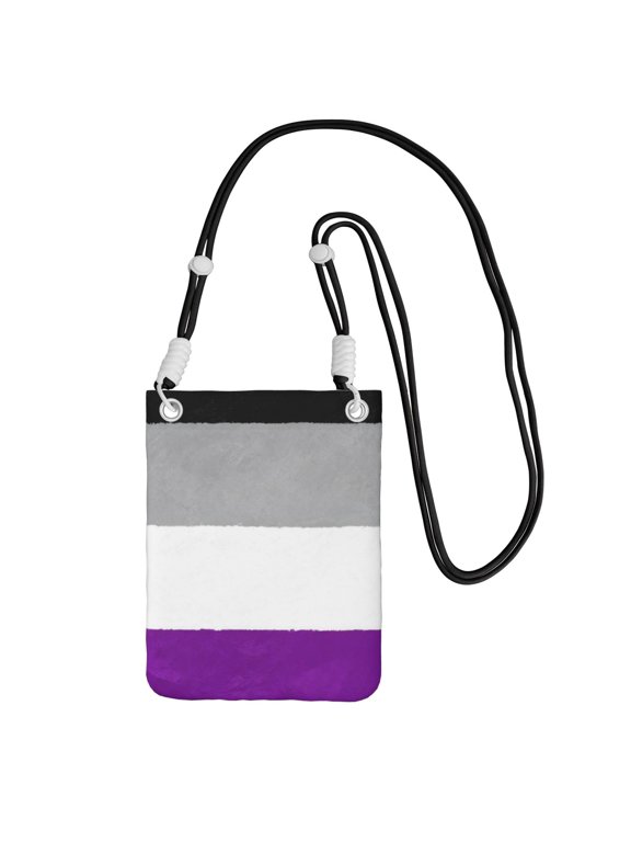 Small Crossbody Bag Asexuality Pride Flag Cell Phone Purses Travel Pouch Shoulder Bag For Women
