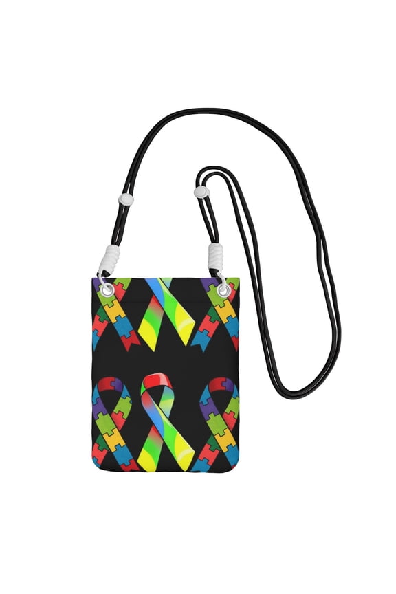 Small Crossbody Bag Autism Awareness Month Cell Phone Purses Travel Pouch Shoulder Bag For Women