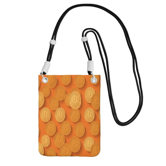 Small Crossbody Bag Bitcoin Rich Cell Phone Purses Travel Pouch Shoulder Bag For Women