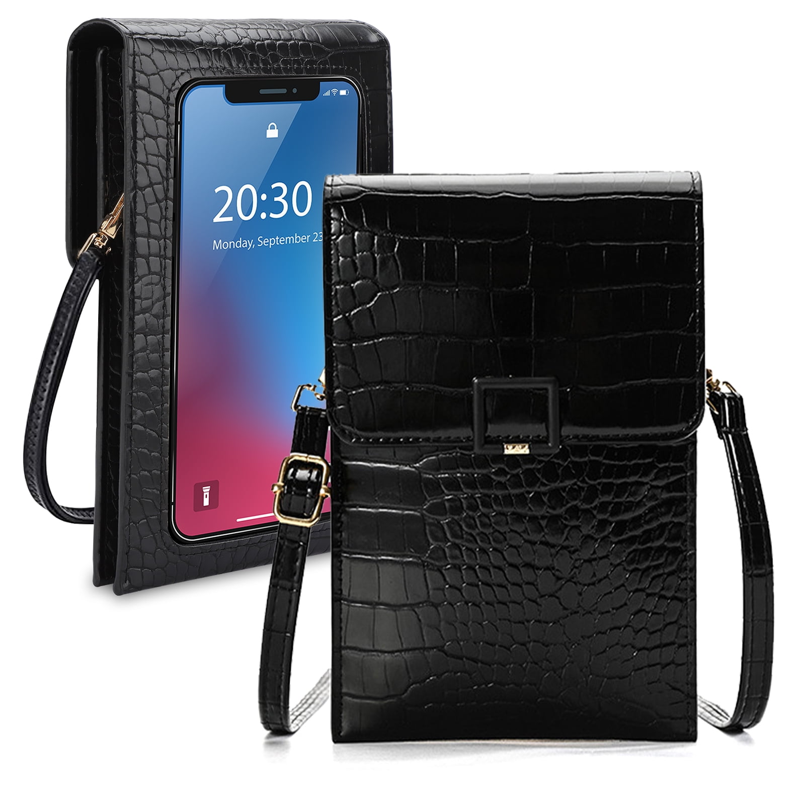 Fashion Phone Shoulder Bag Women PU Leather Messenger Bag Case For iPhone  Samsung Ladies Design Card Holder Mini Handbags Female